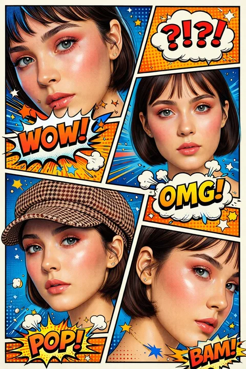 الرسوم المتحركة المُعدّلة بأسلوب الأنيمي الشعبي مع تأثيرات ترتيبيّة متعددة الخانات