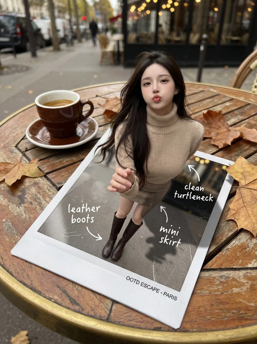 La femme semblait surgir d'une photo tout juste développée.