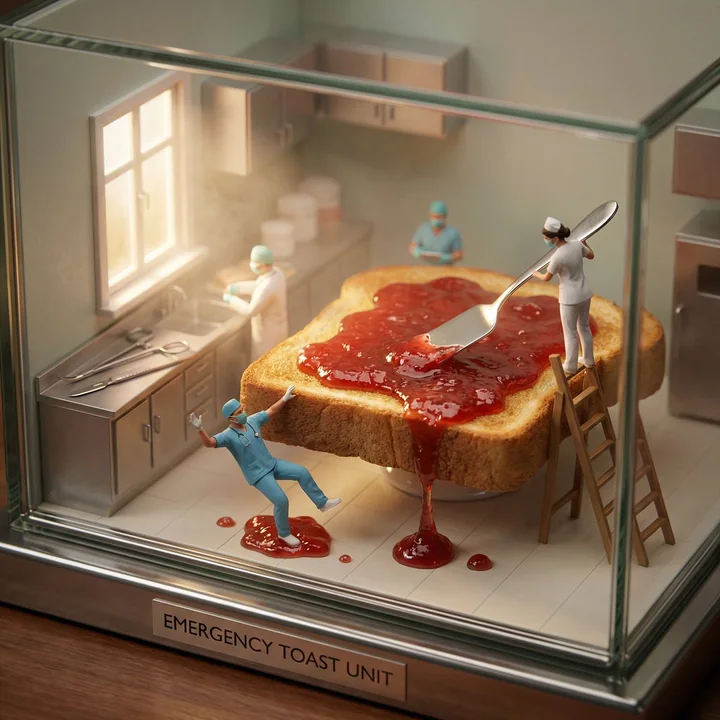 微观世界里的巨型吐司与滑倒的医生