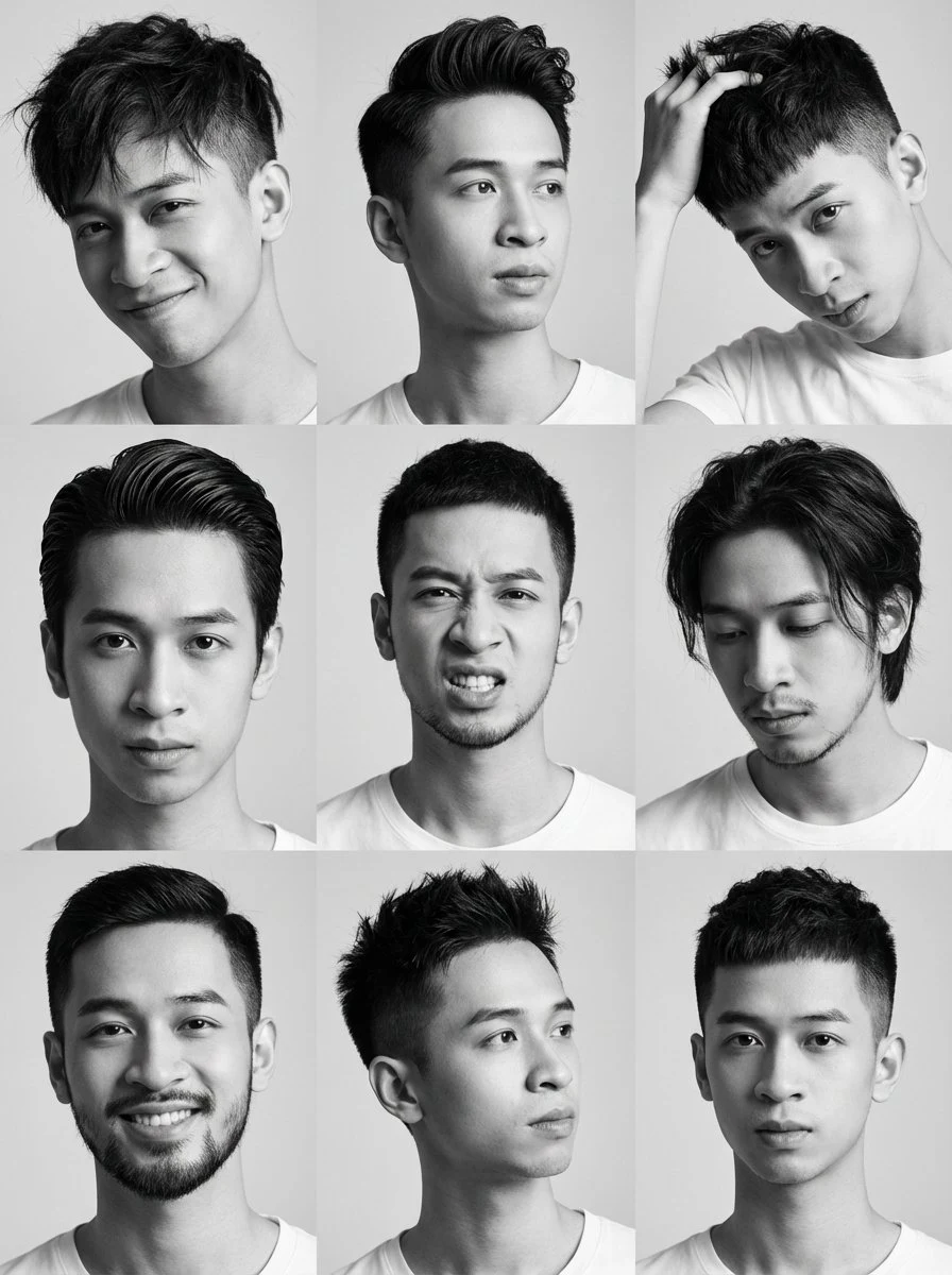 Красивый 9-кадровый снимок в стиле Хайма ти