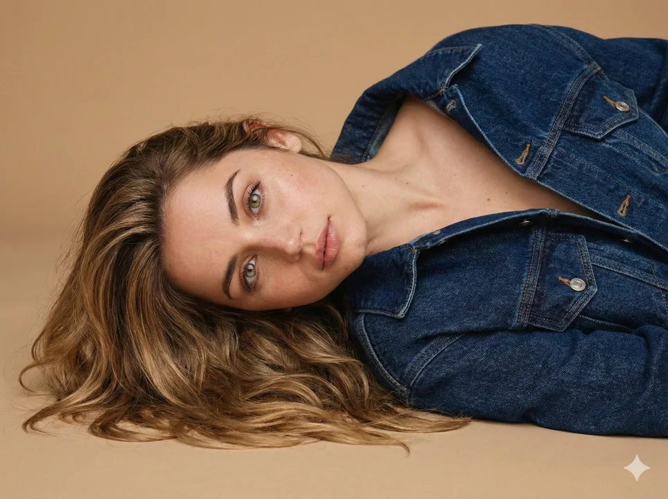 慵懒午后丹宁风高级感时尚大片