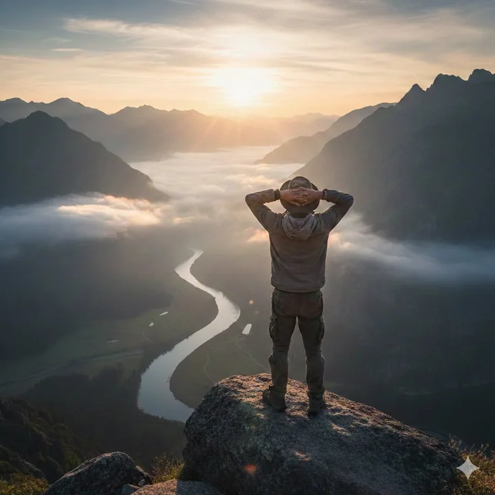 超现实纳米香蕉构成的诡异守望者