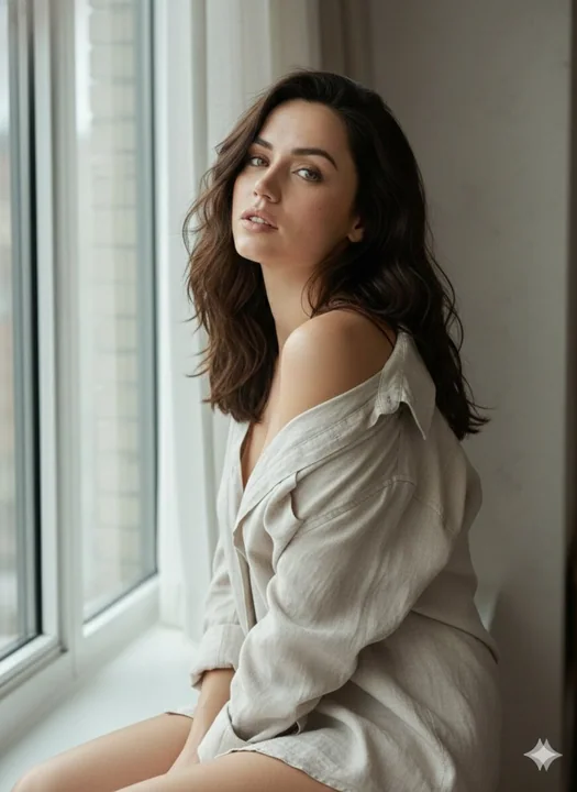 安娜·德·阿玛斯时尚生活杂志大片感