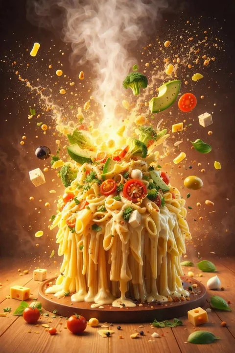 8K超高清动态沙拉爆炸瞬间微距摄影