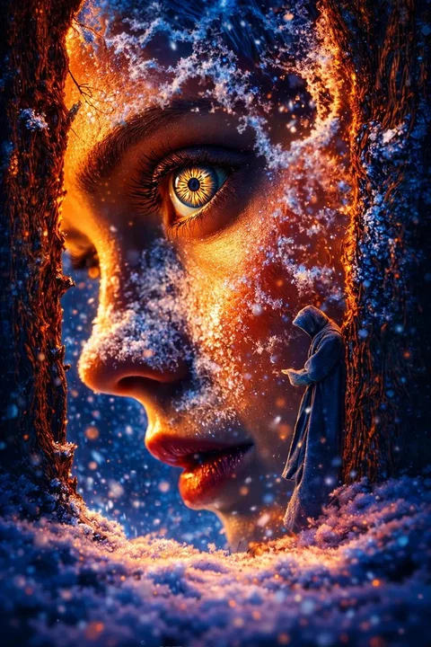 冰火交融的森林幻象与神秘金眼魔女