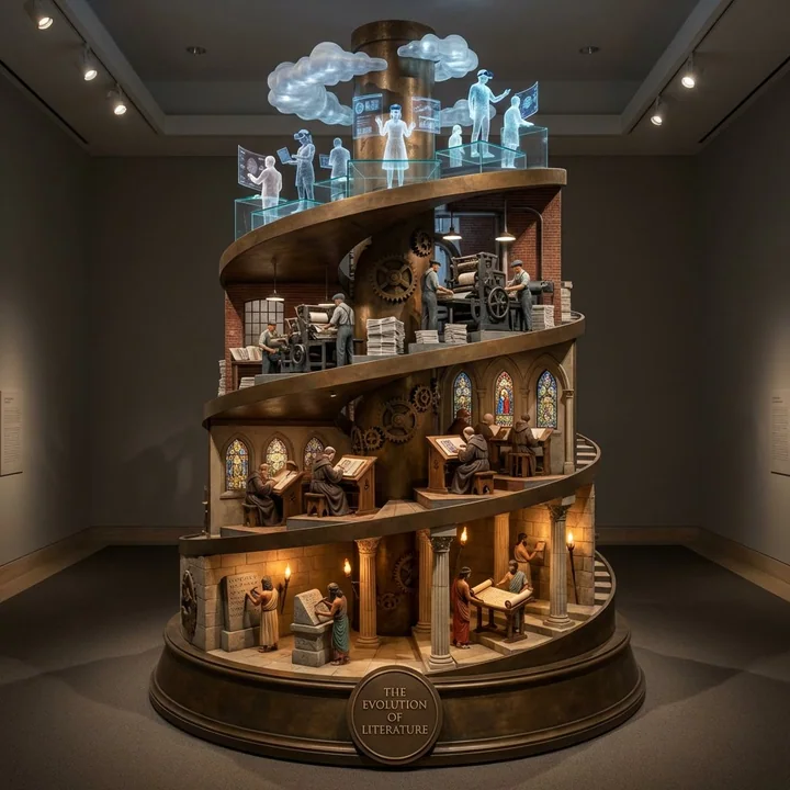 穿越时空的宏大螺旋历史演进纪念碑