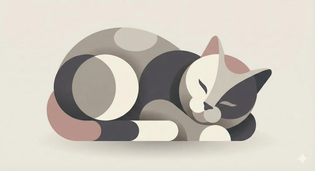 极简几何风格现代设计感人物插画