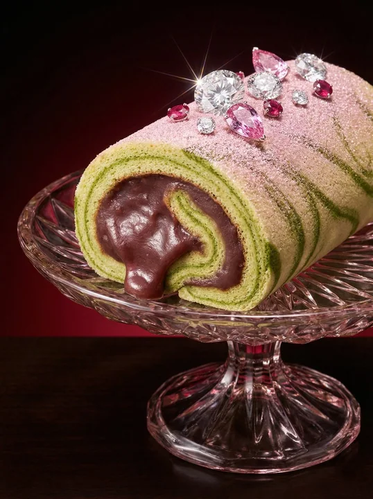 璀璨钻石奢华粉色甜点极致写实