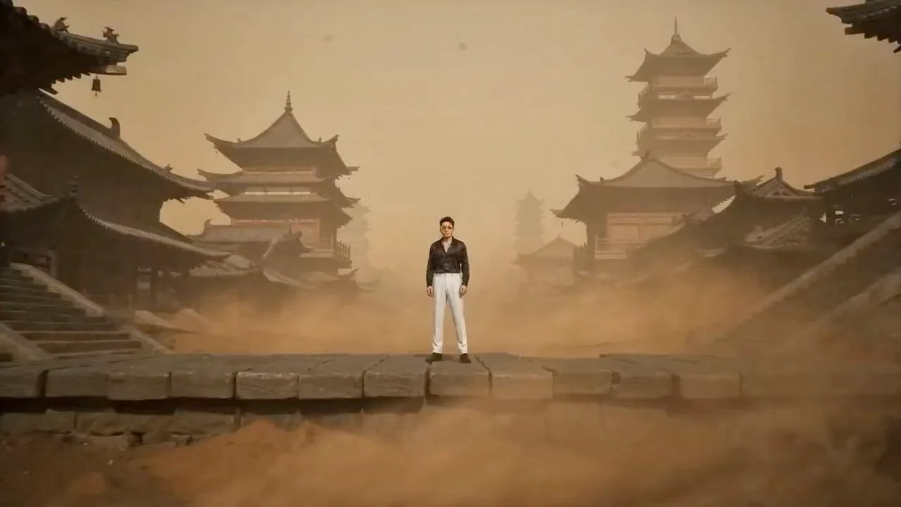 Jeu d'action anime japonais, maître du désert, bataille de niveau film