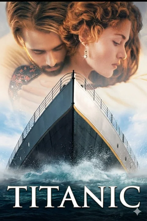 Affiche rétro épique du Titanic
