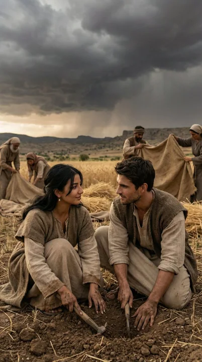 The silent understanding in the field before the storm