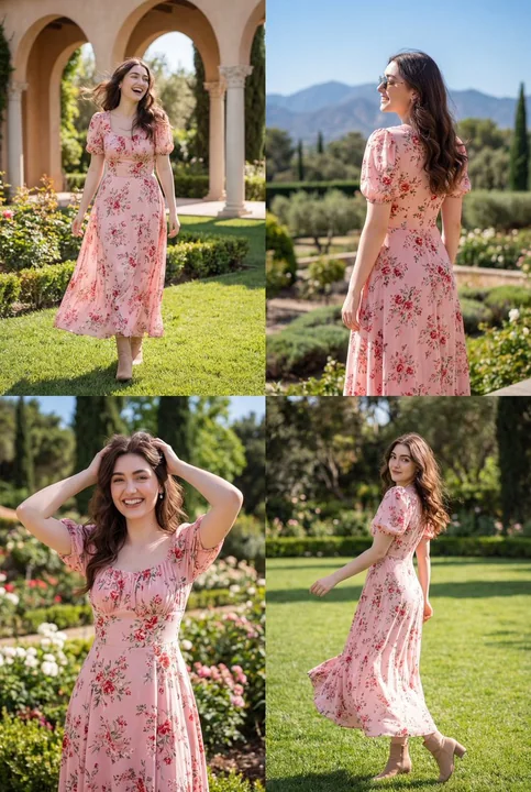 Stroll through the pink romance of a Mediterranean villa