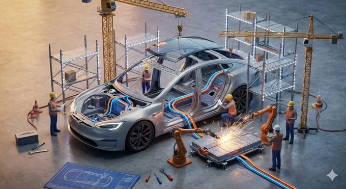 Construction site advertisement microfilm