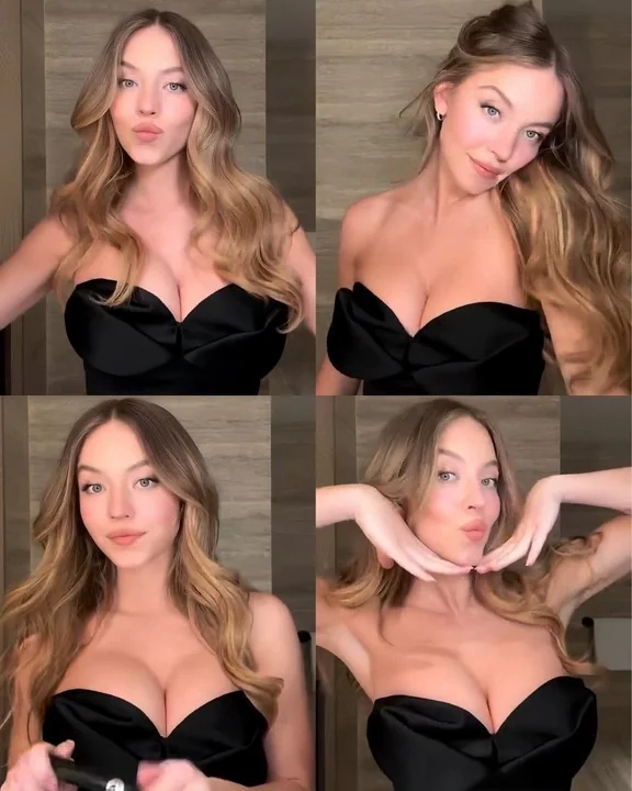 Charming selfie of a honey-blonde beauty