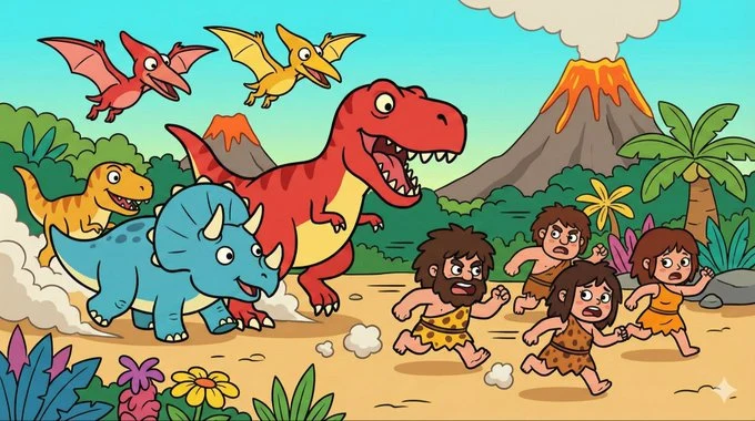 أسلوب رسم كرتوني مسطح ثنائي الأبعاد