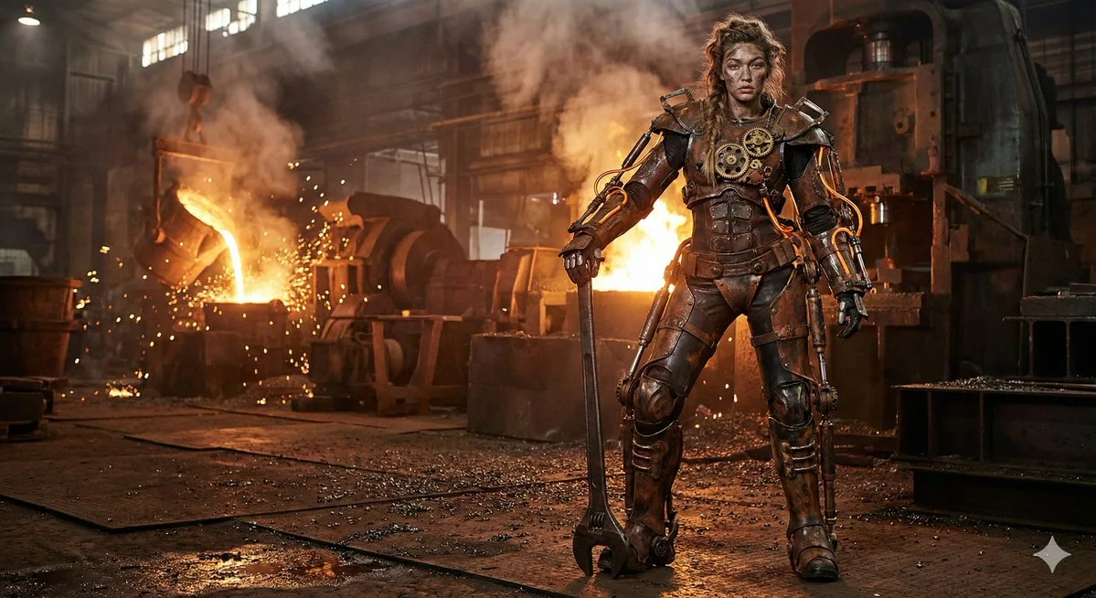 蒸汽朋克机械天使降临钢铁厂