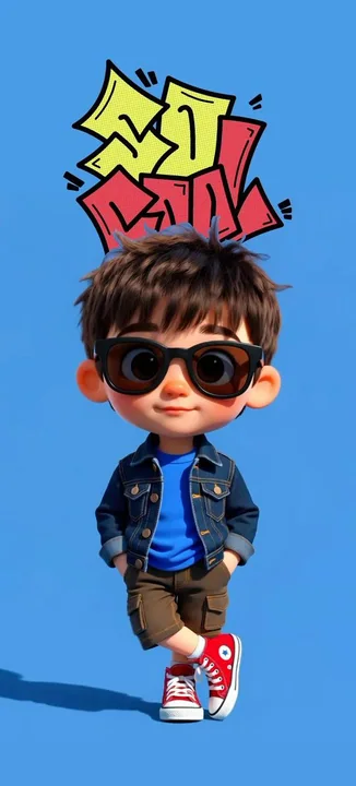 Пикс-стиль хип-хоп мальчик уличный статичный кадр