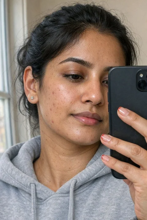 夜色街头超写实皮衣冷艳少女