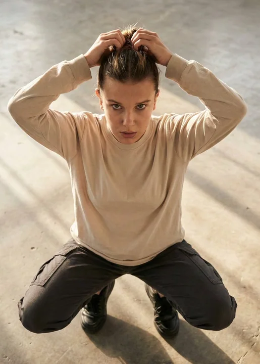 阳光水泥地上的静谧凝视