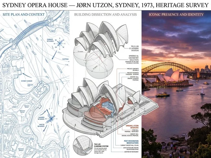 Survey drawings by conservation architects