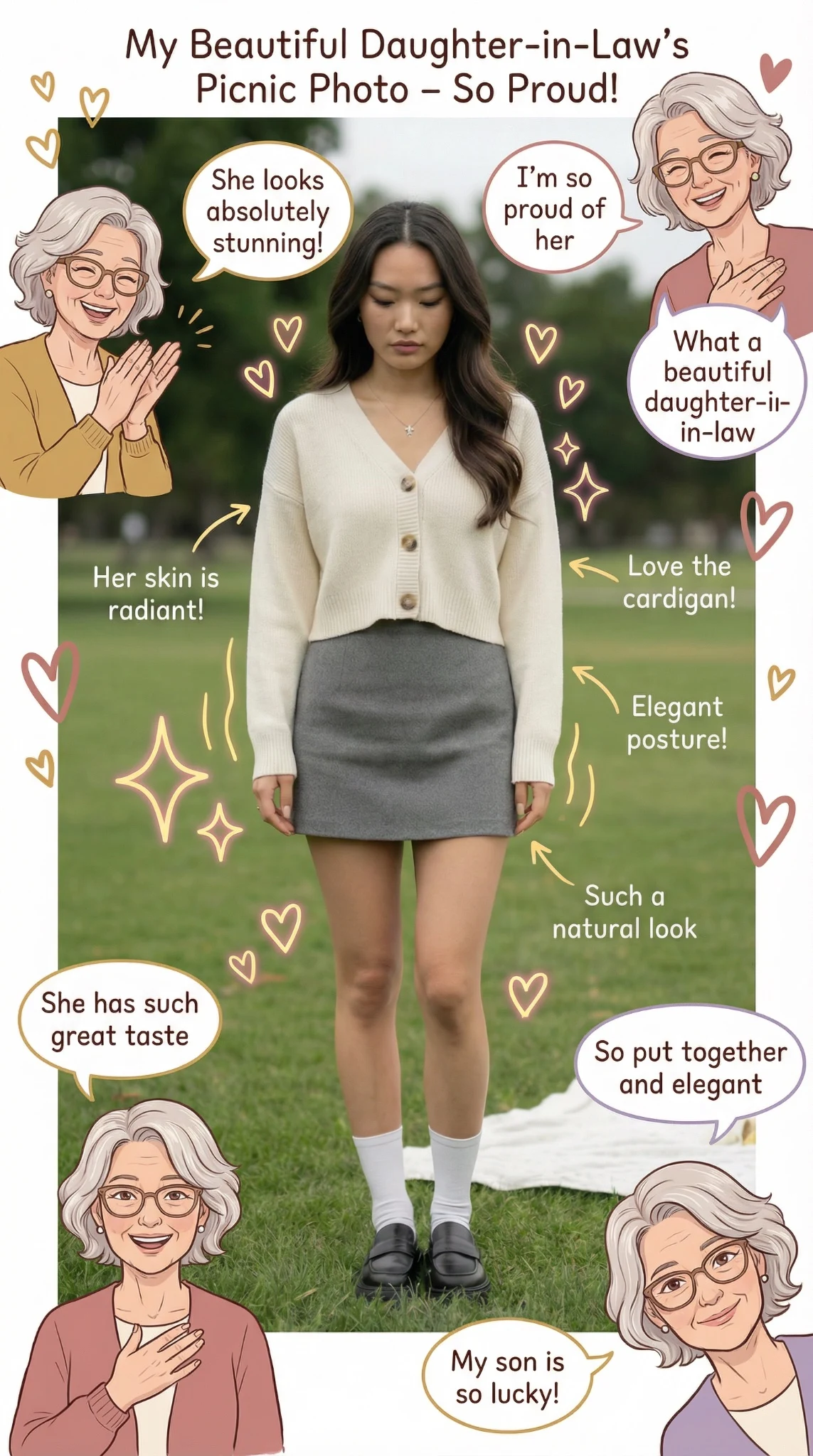 Grandma praised the photo.