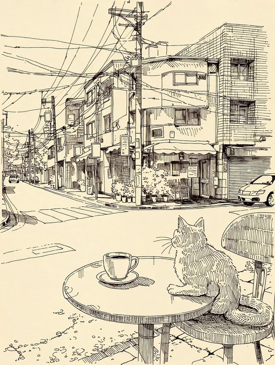 الدمج المثالي بين الرسومات على الورق والمشاهد الواقعية