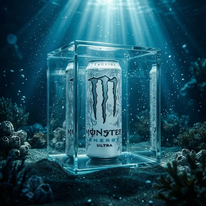 冰透白罐能量饮电影级大片