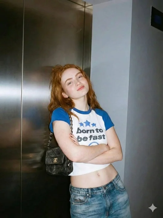 Y2K千禧风红发辣妹随拍