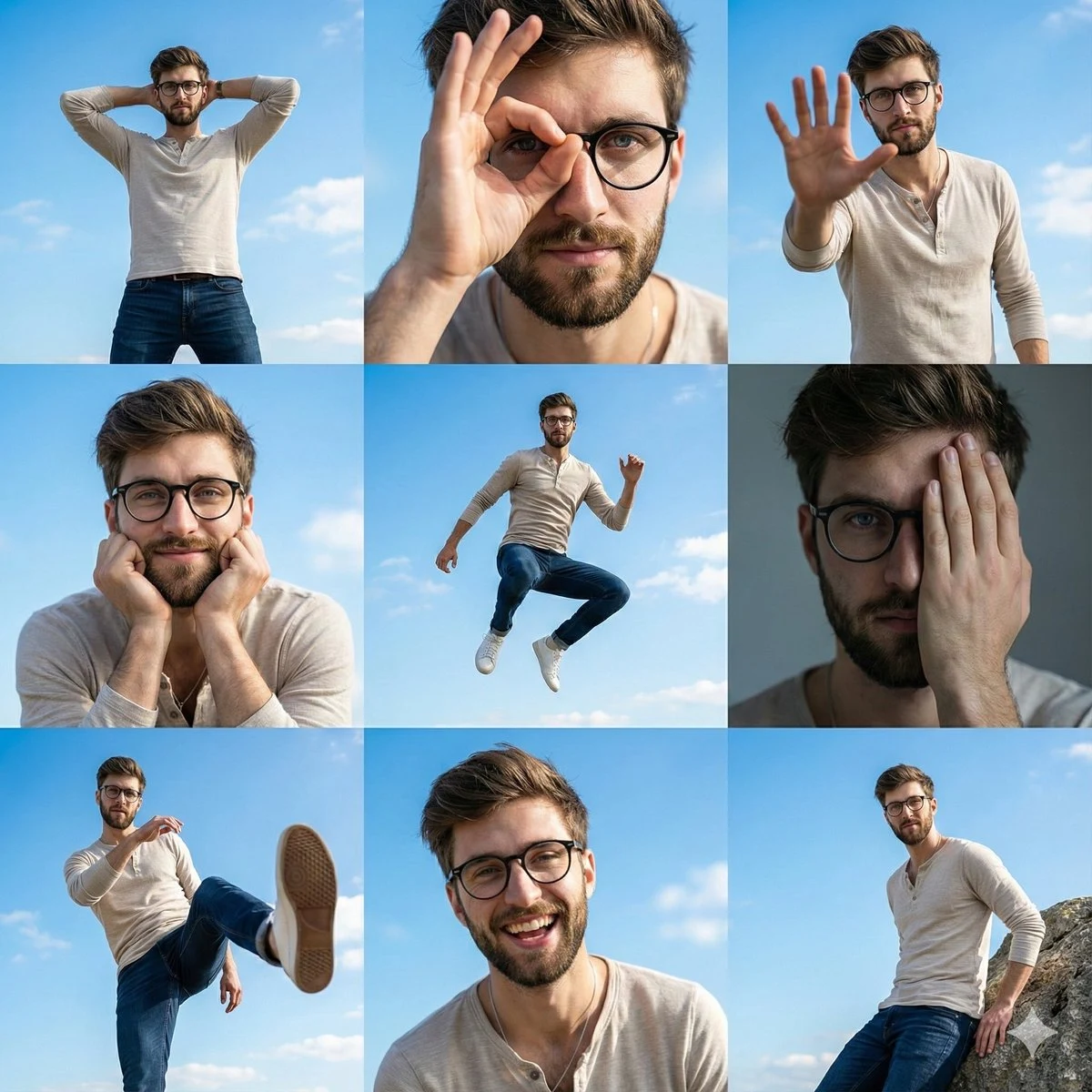 3x3 grid photo collage