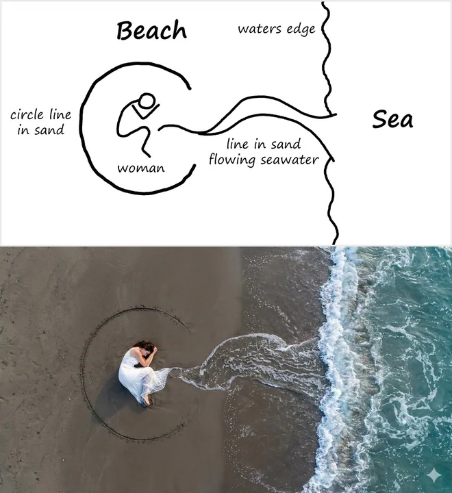 Властный модель с оранжево-красным светом