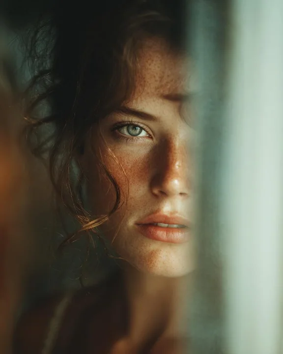 Morning light gazes from the reflection in the mirror