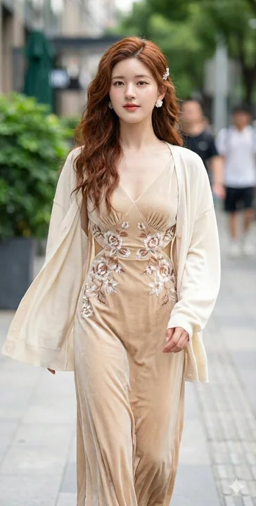 Чжоу Лусю, серебристое жидкое платье, красная дорожка, высокая мода, большой снимок