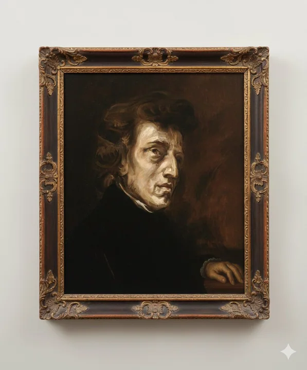 肖邦肖像的奇幻风格重绘