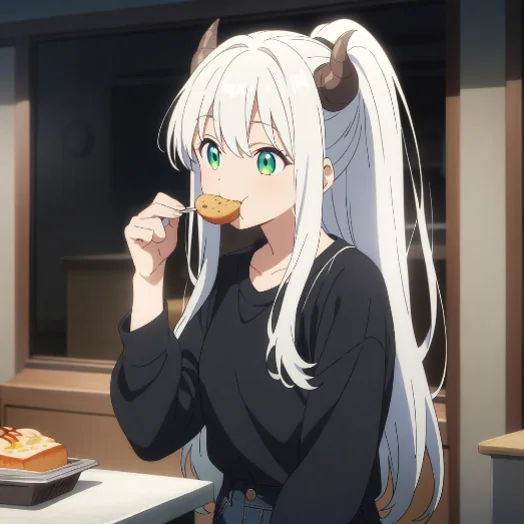 La magie des bananes naniques permet aux personnages de déguster de délicieux repas.