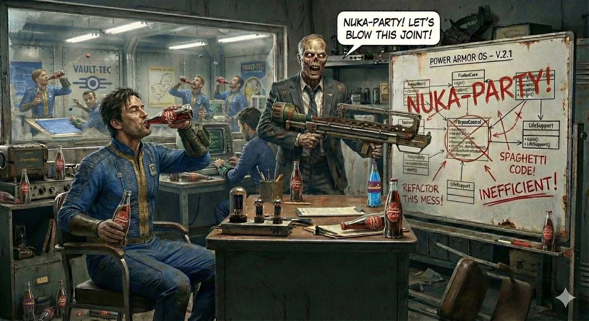 手持核子发射器的废土食尸鬼