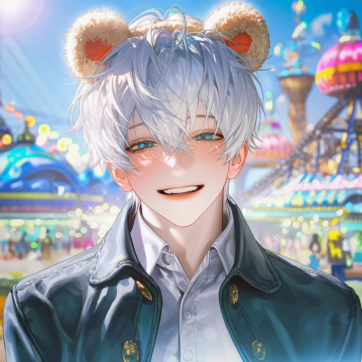 游乐园里向你伸出手的元气少女