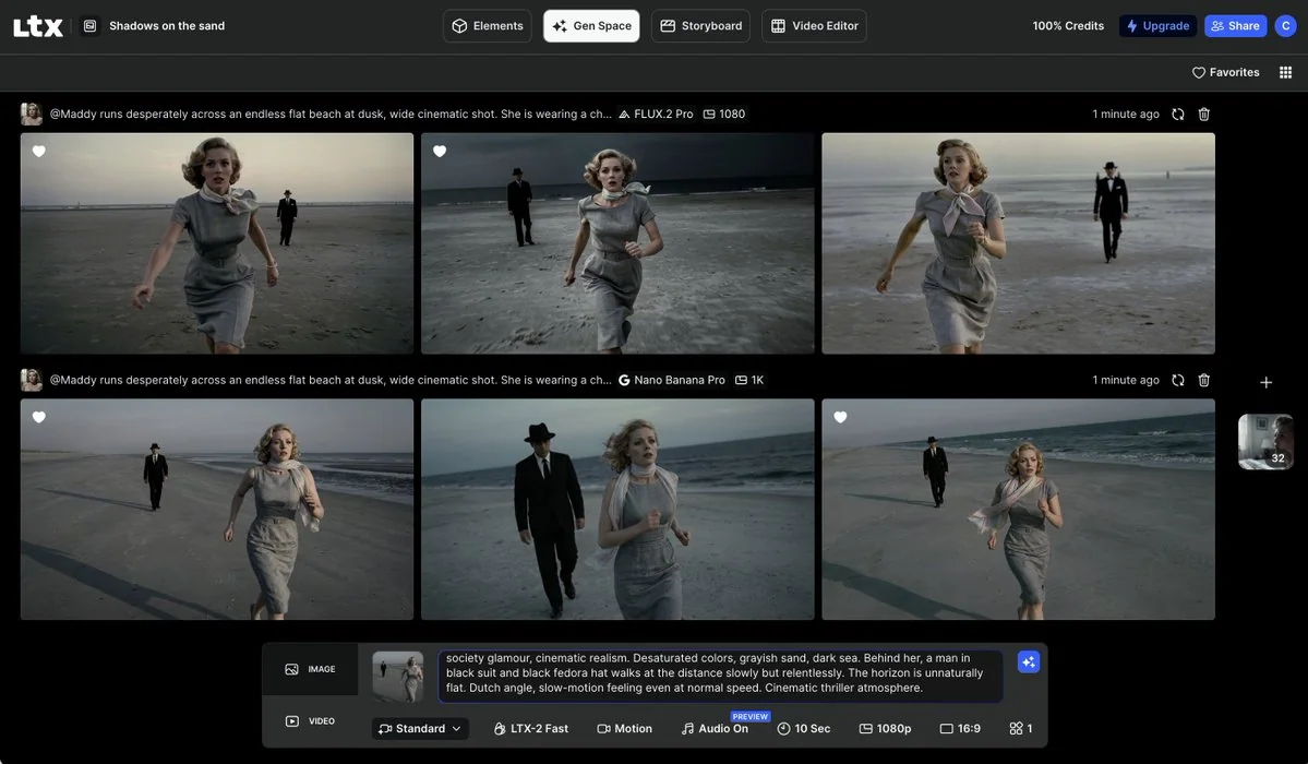 黄昏海滩上的绝望逃亡