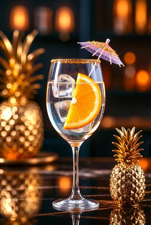 Lustre of the Luxurious Gold Pineapple Cocktail