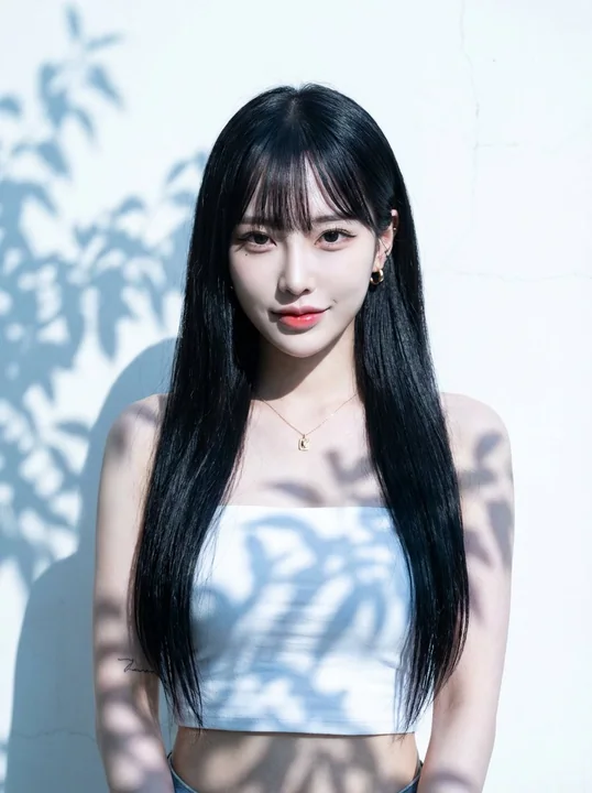 清冷狐眼日系少女的逆光硬影大片