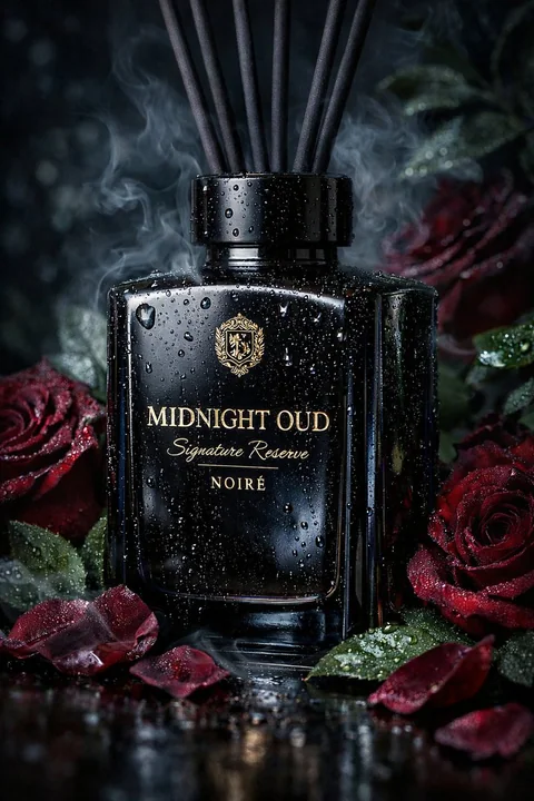 午夜乌木奢华扩香瓶微距摄影