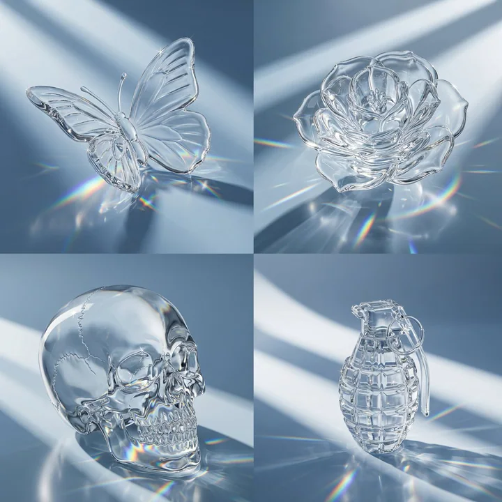 Чистое оптическое стекло макро-съемка