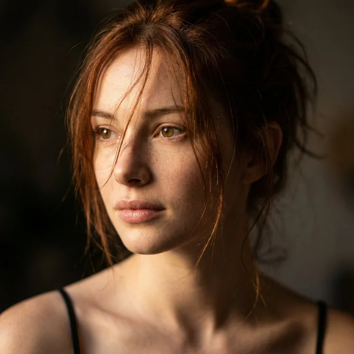 电影级光影写实少女特写