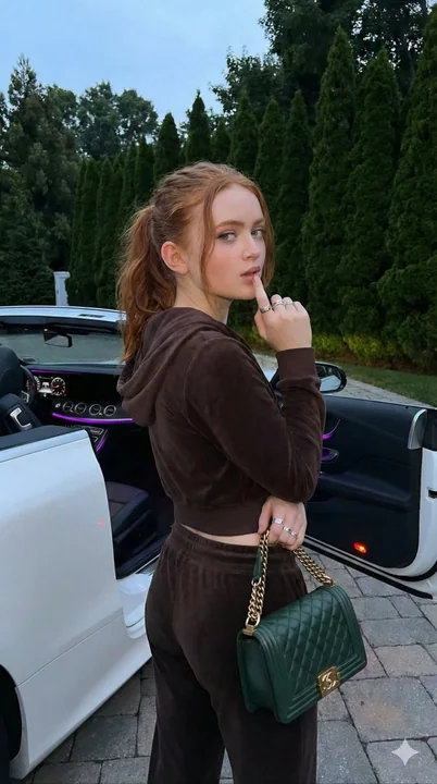 暮光紫霓映红发性感回眸