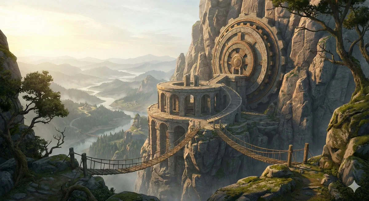 悬崖绝壁上的古老天文台