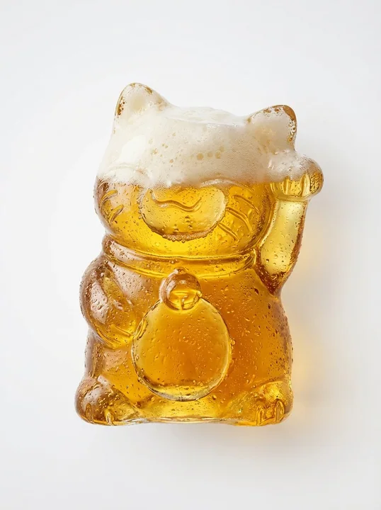 التميمة الحمراء المطفية المعلقة في ضوء وظلال بسيطة