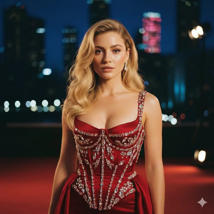 Fifties Blonde Bombshell Retro Film Photography