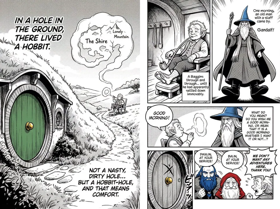 酣畅墨线勾勒的经典黑白漫画开篇