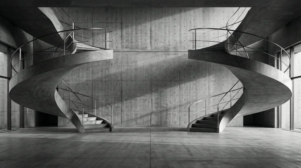 Сценическое освещение на лестнице Токийского горсовета