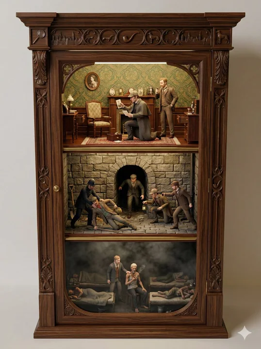 福尔摩斯探案集立体微缩模型