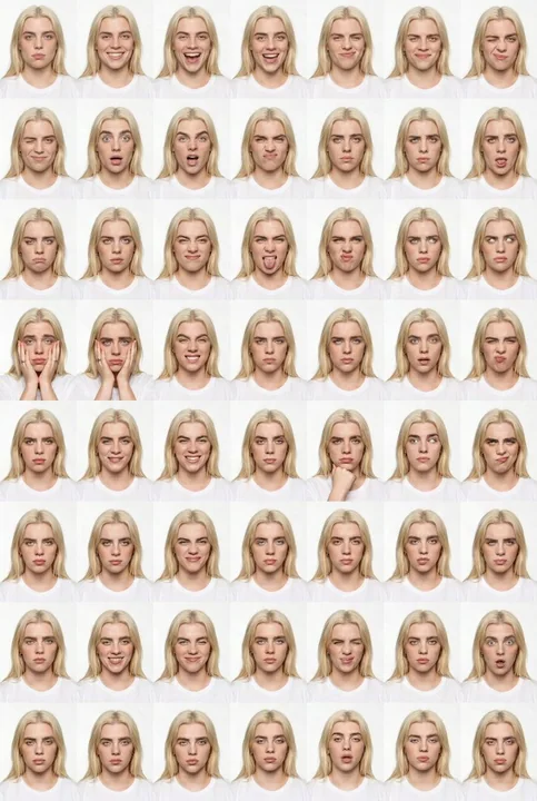 纯白影棚下的多面男性表情图鉴